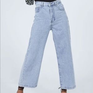 Princess Polly Kylie jeans, denim culottes, size 4